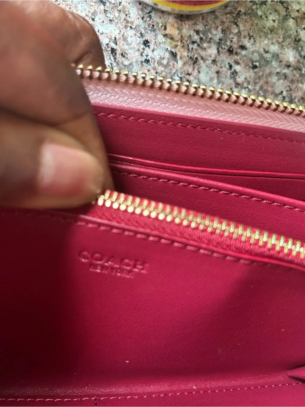 ( Maybe 🤔👉🏽Coach Signature Wallet in Powder Pink with Gold Hardware